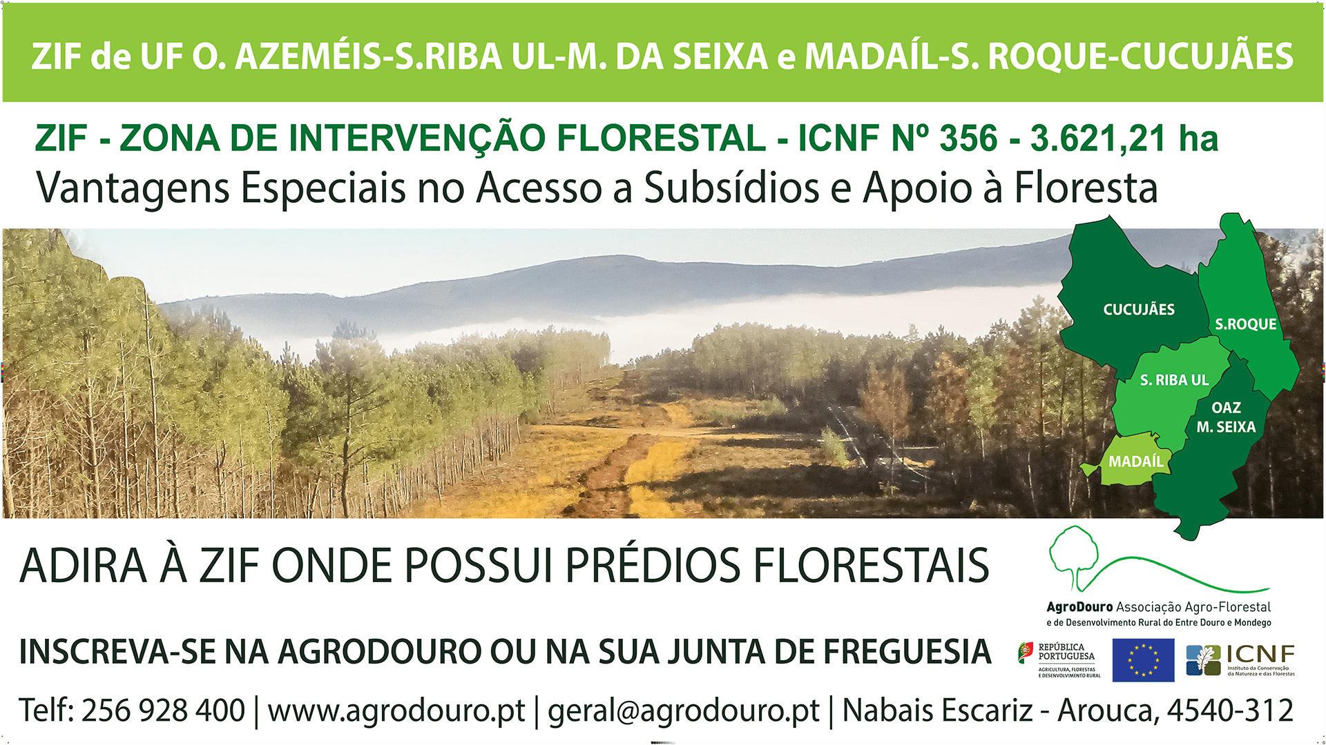 Read more about the article Criação da ZIF de Oliveira de Azeméis-S. Roque-Vila de Cucujães